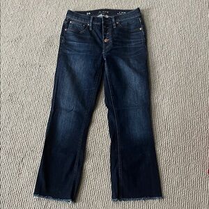 J. Crew Women's Dark Indigo Straight-Leg Jeans